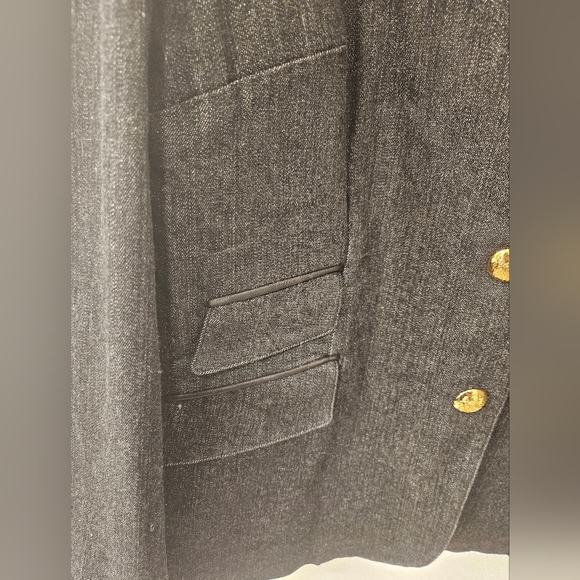 NWT - Lauren Jeans Co. Black Stretch Jeans Blazer - Size 14W - Picture 10 of 10